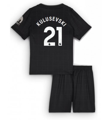 Tottenham Hotspur Dejan Kulusevski #21 Replik Auswärtstrikot Kinder 2025-26 Kurzarm (+ Kurze Hosen)